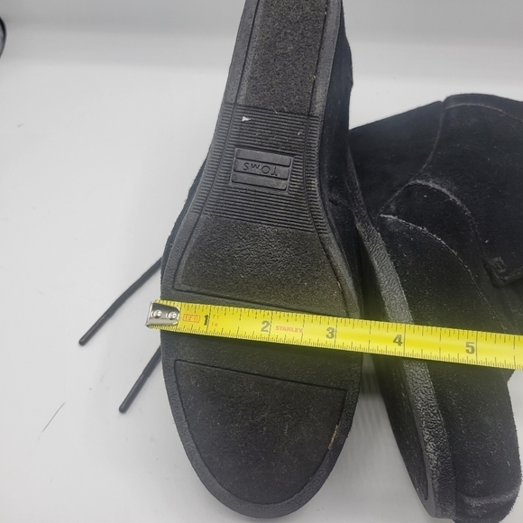 Tom's heeled ankle booties lace up size 9 - Picture 9 of 15